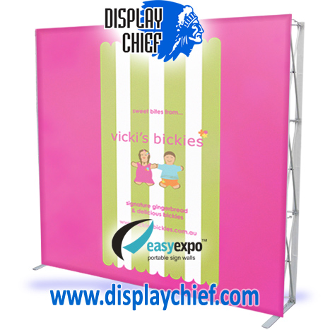 Great looking portable pop up wall PINK