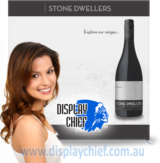 Wine Expo Australian Upright Free Standing Sign Display System